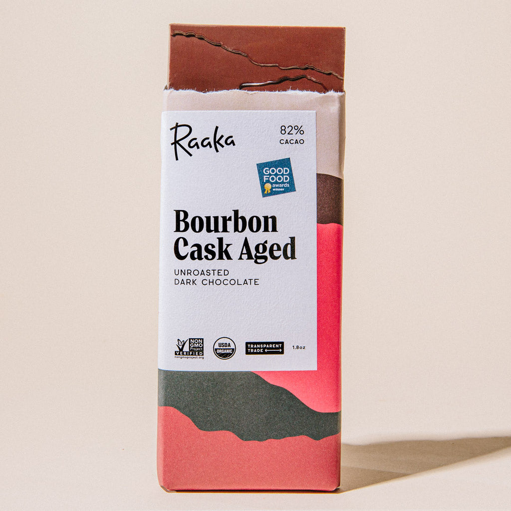 Raaka Chocolate-Artisan Chocolate-Pantry-Bourbon Cask-1.8oz-Much and Little Boutique-Vancouver-Canada