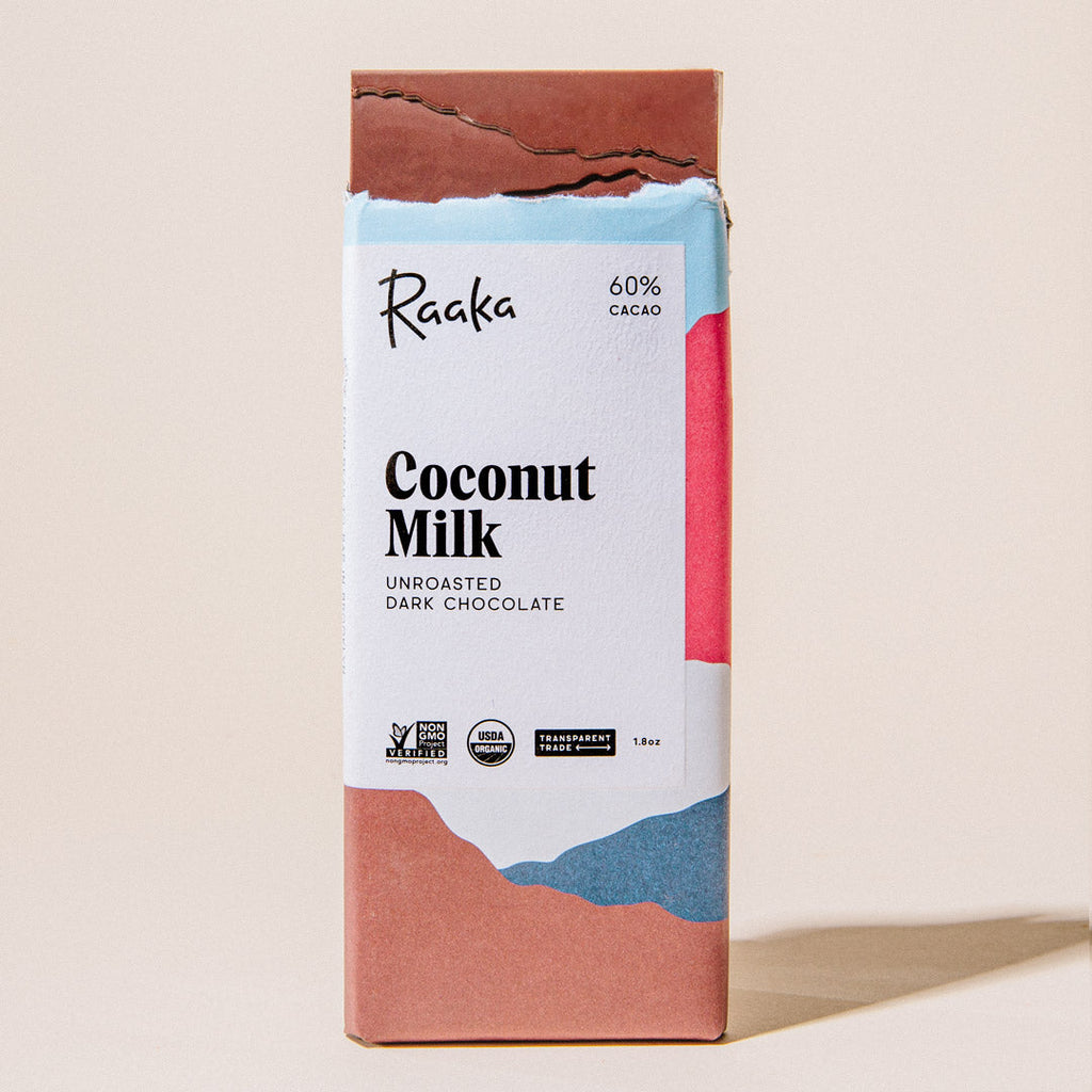 Raaka Chocolate-Artisan Chocolate-Pantry-Coconut Milk-1.8oz-Much and Little Boutique-Vancouver-Canada