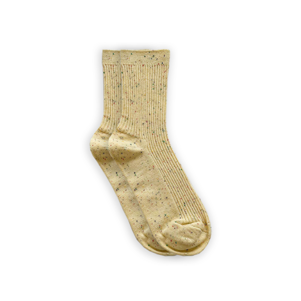 XS Unified-Ribbed Confetti Socks-Socks-Daffodil-Much and Little Boutique-Vancouver-Canada