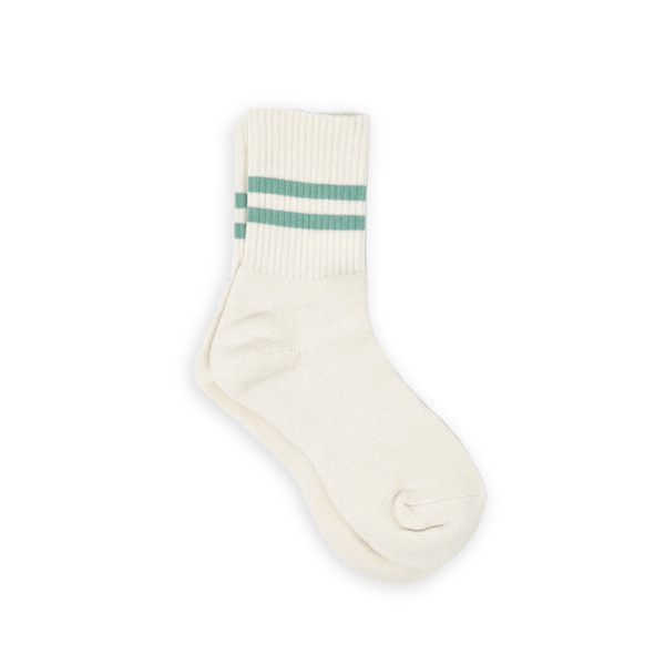 XS Unified-Gym Socks-Socks-Jade Stripe-Much and Little Boutique-Vancouver-Canada