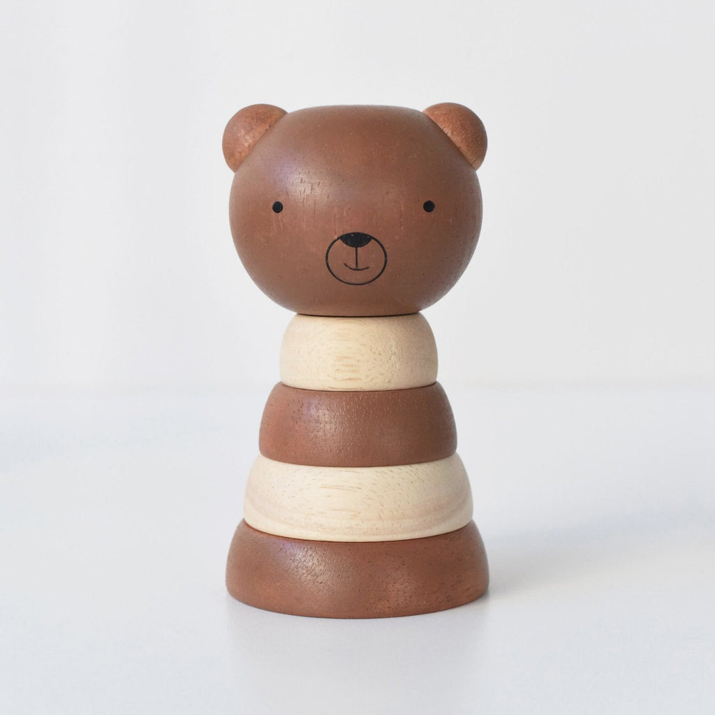 Wee Gallery-Wood Stacker Toy - Bear-Toys & Games-Much and Little Boutique-Vancouver-Canada