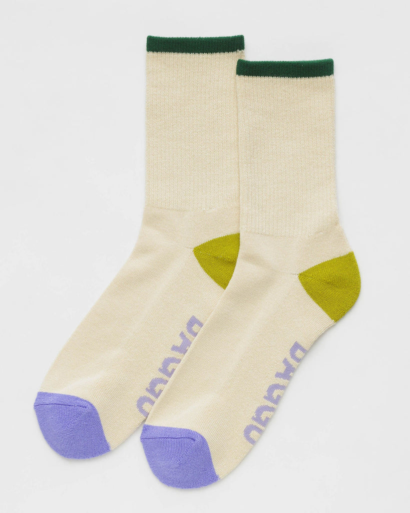 Baggu-Ribbed Socks-Socks-Ecru Mix-Much and Little Boutique-Vancouver-Canada