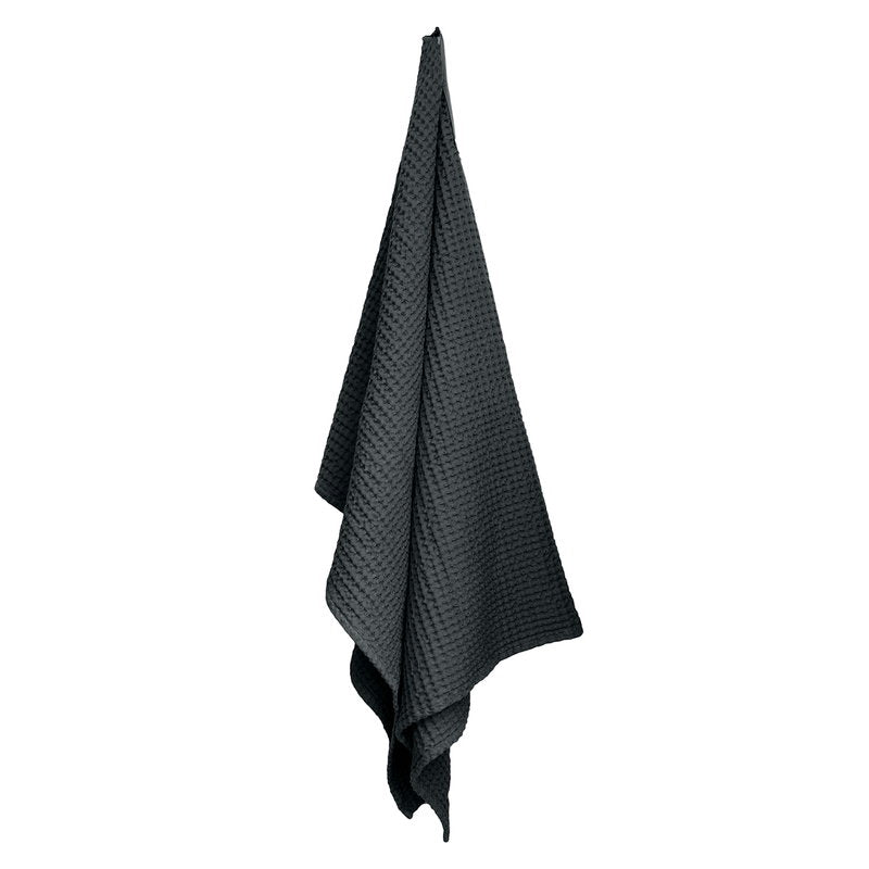 The Organic Company-Big Waffle Towel or Blanket-Bath-Dark Grey-150 x 100 cm-Much and Little Boutique-Vancouver-Canada
