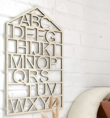 The Butter Flying-Wooden Alphabet Wall Hanging-Art & Decor-Much and Little Boutique-Vancouver-Canada