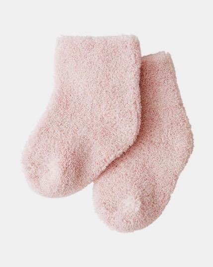 Fog Linen-Baby Terry Socks-Clothing-Pink-O/S-Much and Little Boutique-Vancouver-Canada