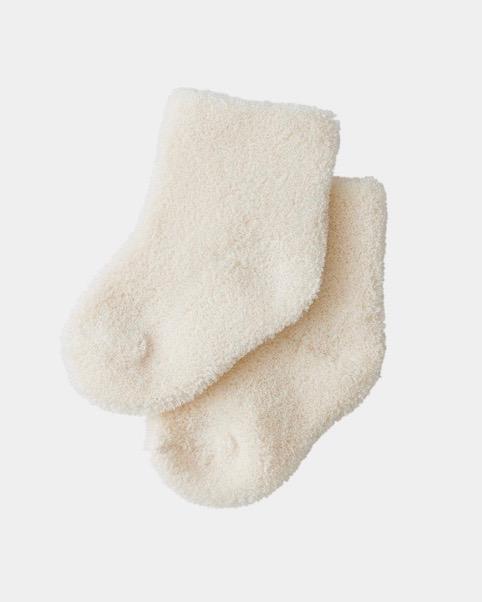 Fog Linen-Baby Terry Socks-Clothing-White-O/S-Much and Little Boutique-Vancouver-Canada
