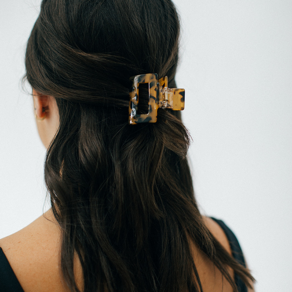 Supercrush-Demi Hair Claw-Hair Accessories-Dark Tortoise-Much and Little Boutique-Vancouver-Canada
