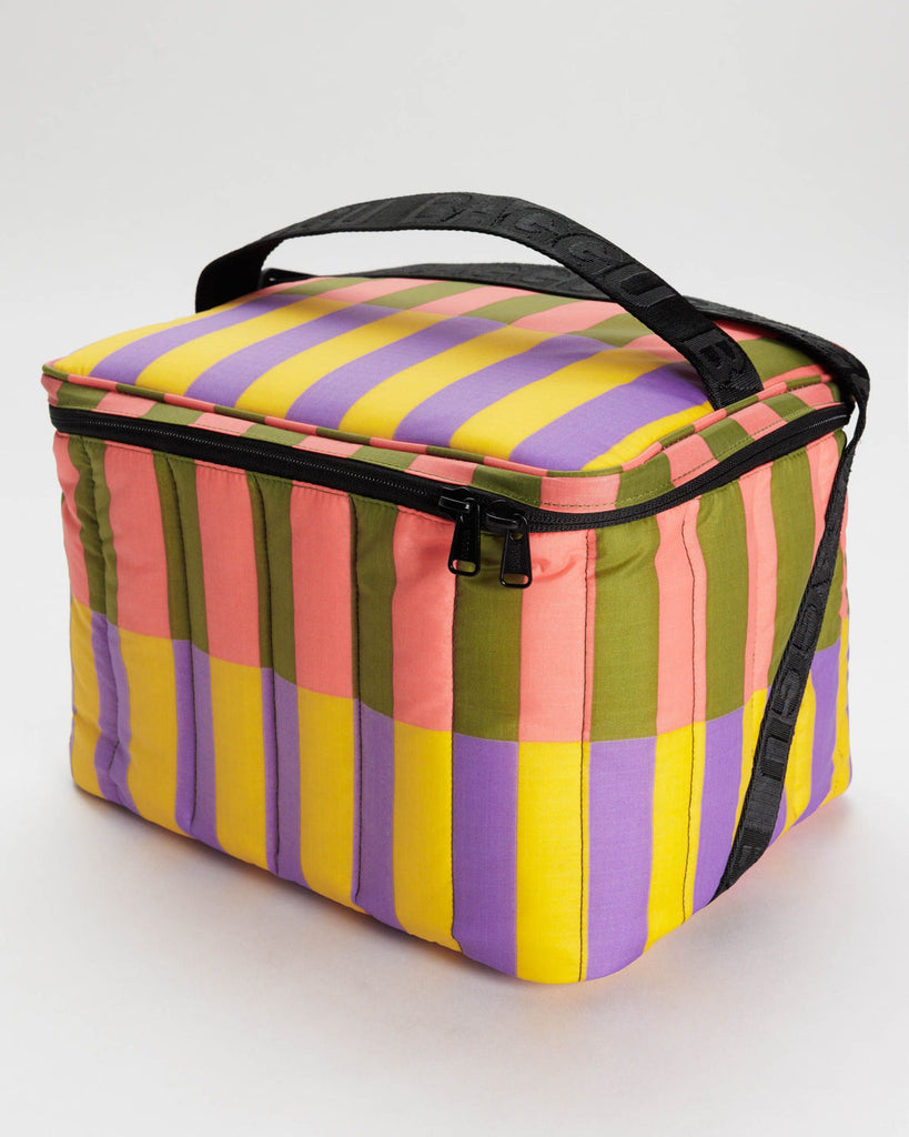 Baggu-Puffy Cooler Bag-Bags & Wallets-Sunset Quilt Stripe-Much and Little Boutique-Vancouver-Canada