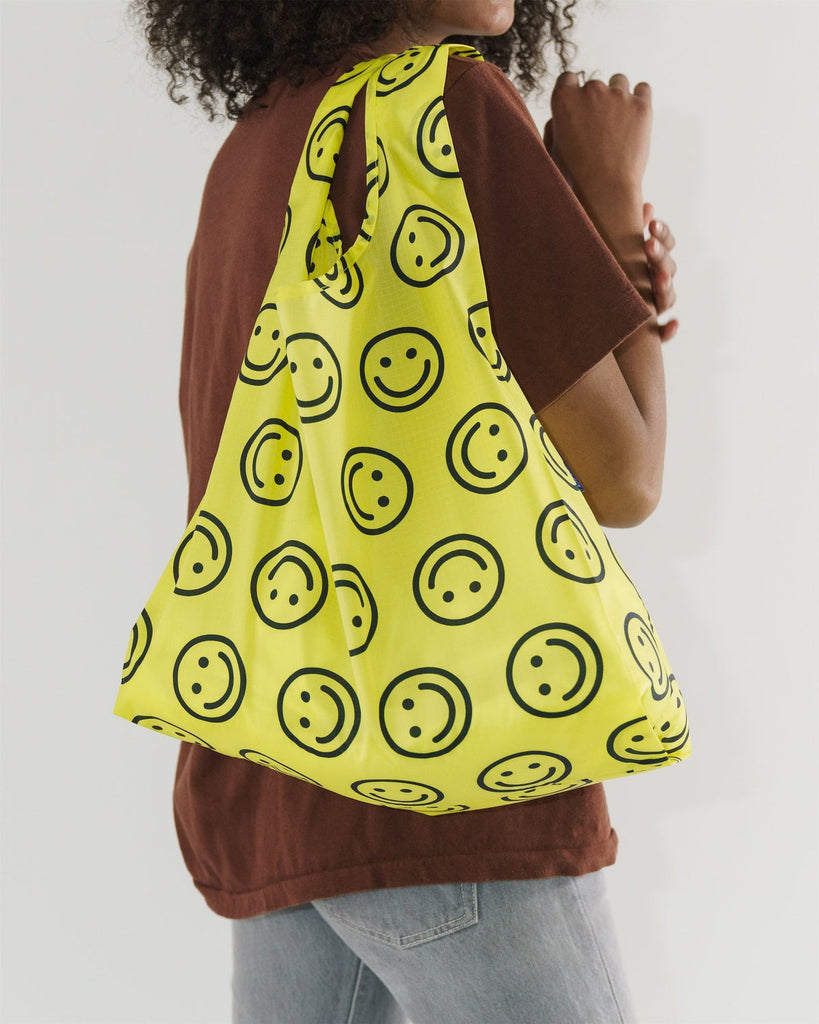 Baggu-Standard Baggu - Yellow Happy-Bags & Wallets-Much and Little Boutique-Vancouver-Canada