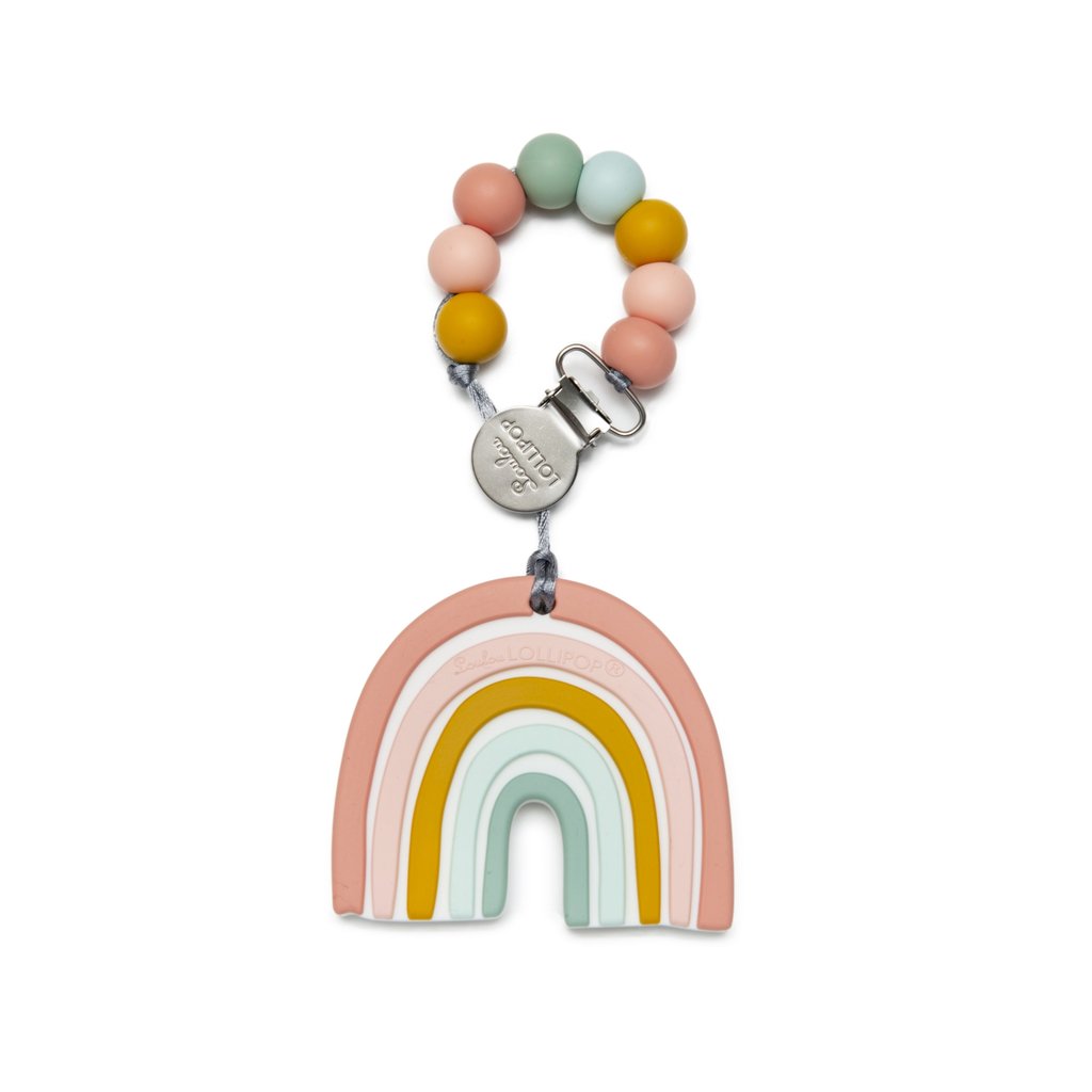 Loulou Lollipop-Silicone Teether-Everyday Essentials-Rainbow-O/S-Much and Little Boutique-Vancouver-Canada