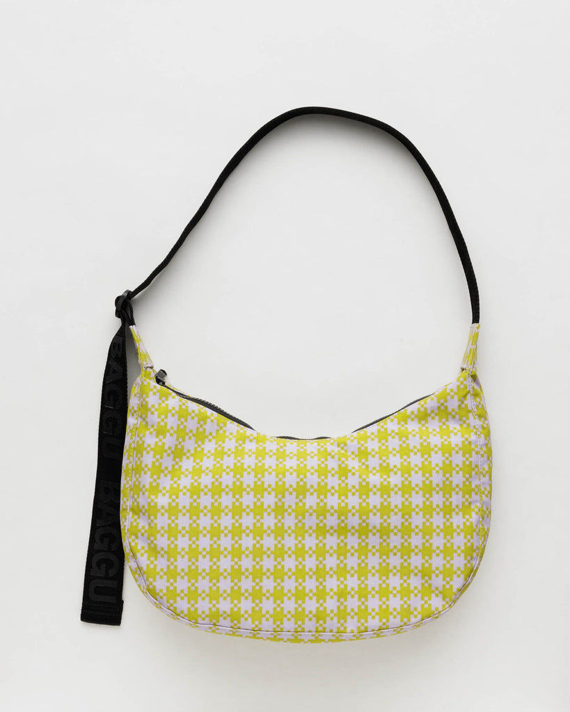 Baggu-Nylon Crescent Bag-Bags & Wallets-Pink Pistachio Pixel-OS-Much and Little Boutique-Vancouver-Canada