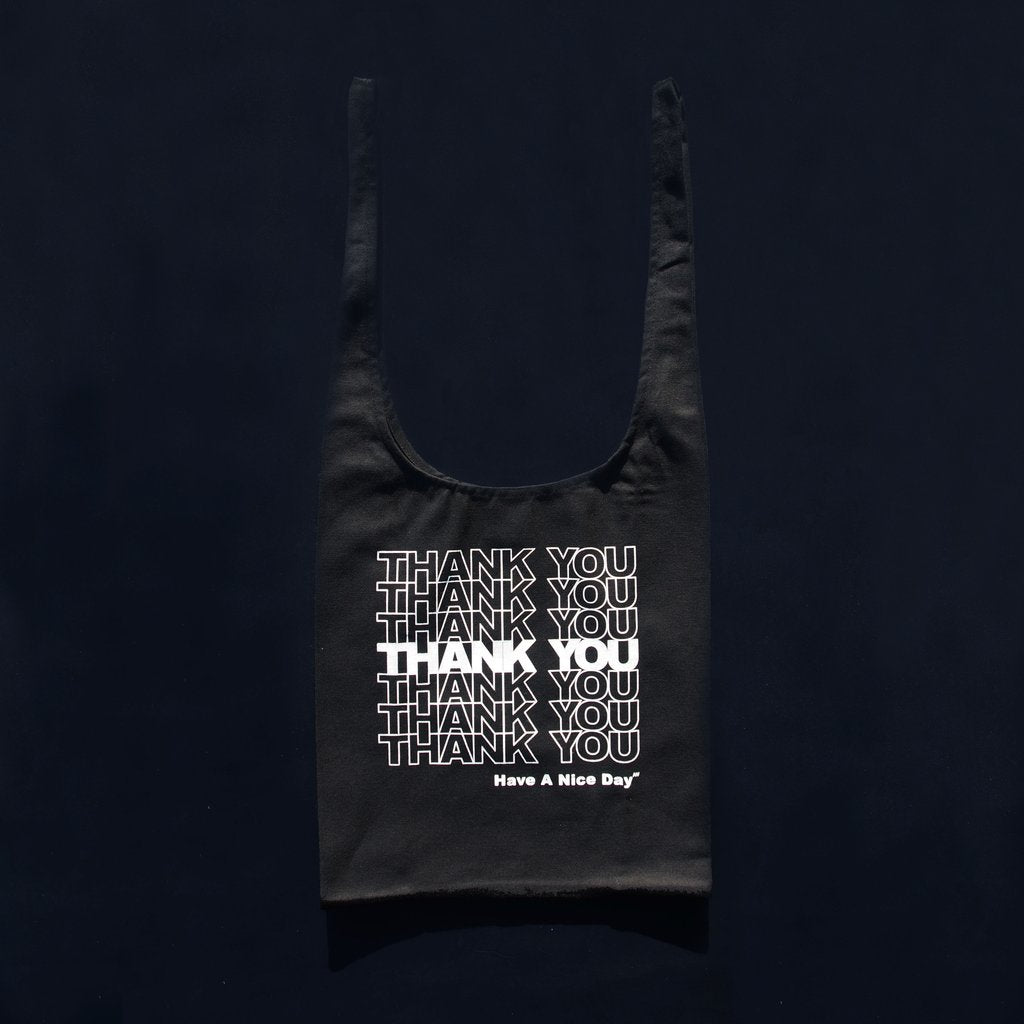AW by Andrea Wong-Gratitude Grocery Bag-Bags & Wallets-Thank You Black-O/S-Much and Little Boutique-Vancouver-Canada