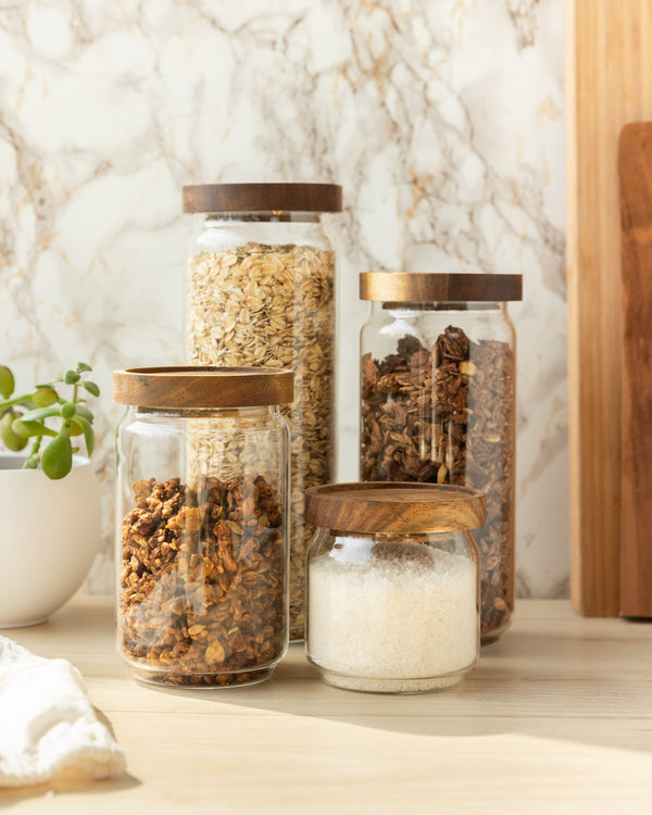The Breakfast Pantry-Medium Glass Canister-Home Organization-Much and Little Boutique-Vancouver-Canada