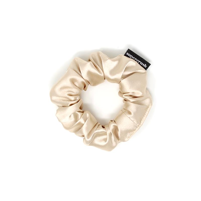 Supercrush-Skinny Scrunchie-Hair Accessories-Champagne Satin-O/S-Much and Little Boutique-Vancouver-Canada