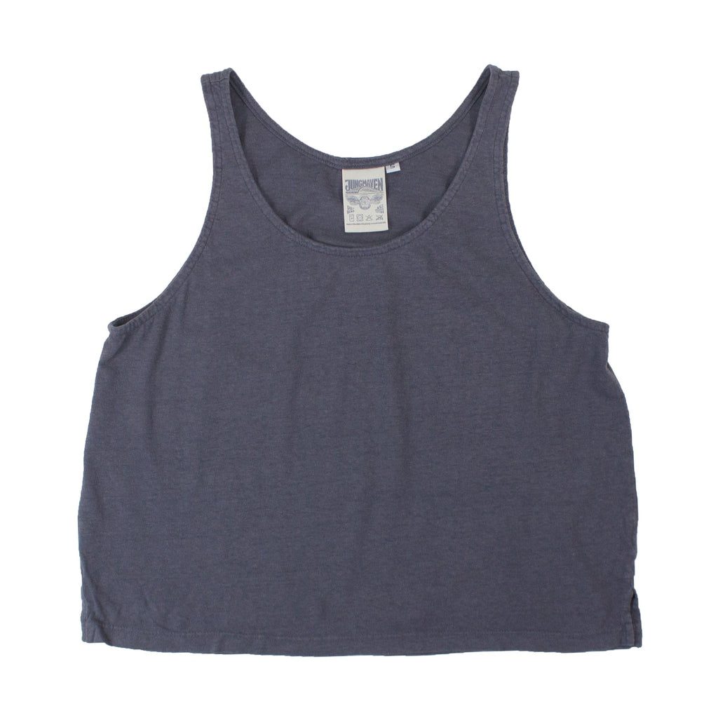 Jungmaven-Cropped Tank-Casual Tops-Diesel Gray-XSmall-Much and Little Boutique-Vancouver-Canada