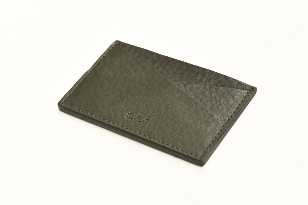8.6.4 Design-Leather Card Case-Bags & Wallets-Military Green-Much and Little Boutique-Vancouver-Canada