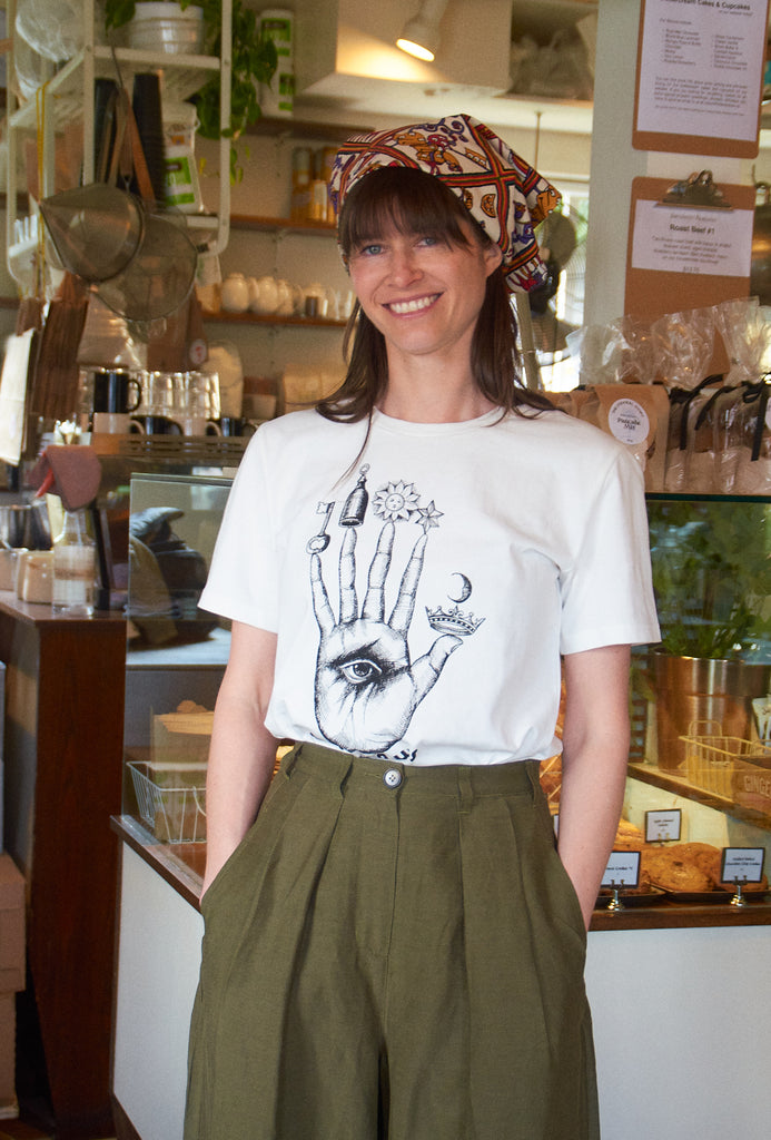 Meadows-Mystic Hand T-Shirt-Casual Tops-4/Small-Much and Little Boutique-Vancouver-Canada