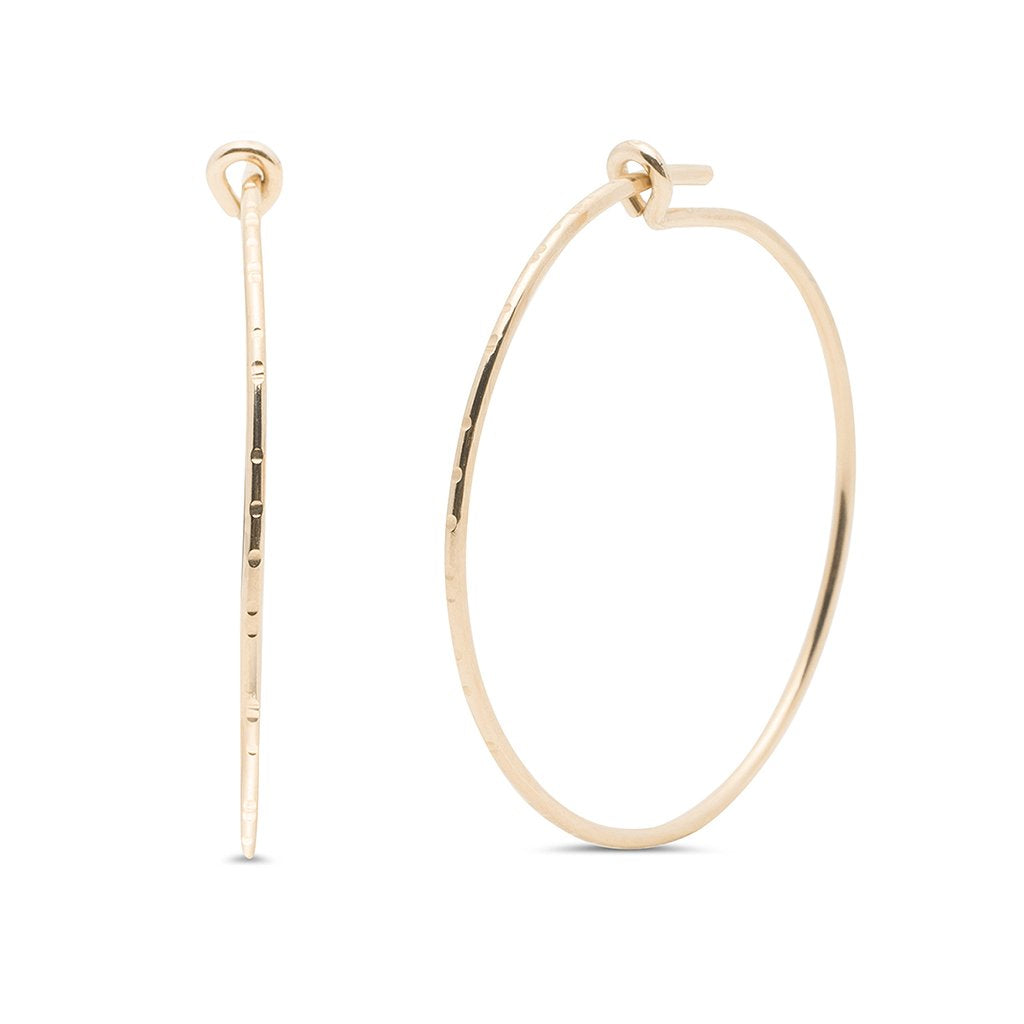Kara Yoo-Pull-Me-Through Medium Hoops-Jewelry-Default-Much and Little Boutique-Vancouver-Canada