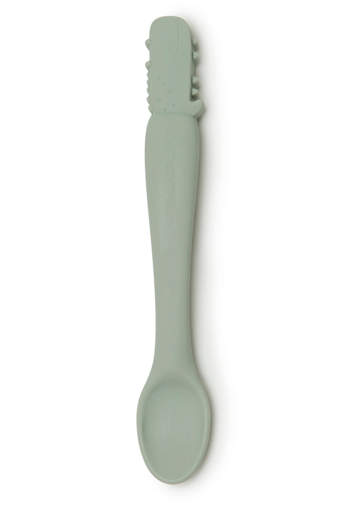 Loulou Lollipop-Feeding Spoon-Mealtime-Alligator-Much and Little Boutique-Vancouver-Canada