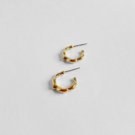 Kara Yoo-Freddie Hoops - Gold-Jewelry-Much and Little Boutique-Vancouver-Canada