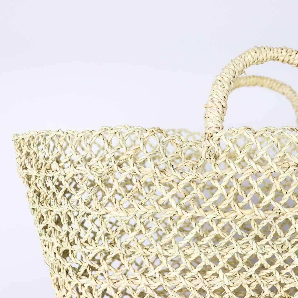 Socco Designs-French Straw Basket Tote-Bags & Wallets-Much and Little Boutique-Vancouver-Canada