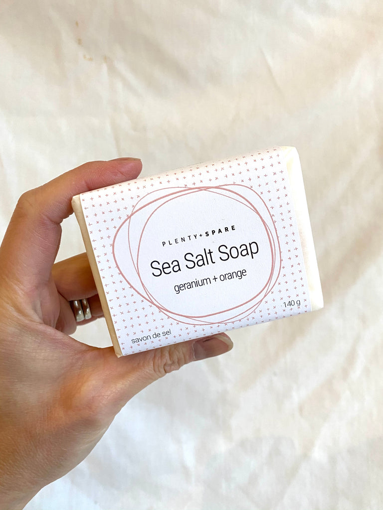 Plenty and Spare-Sea Salt Soap-Body Care-Geranium + Orange-O/S-Much and Little Boutique-Vancouver-Canada