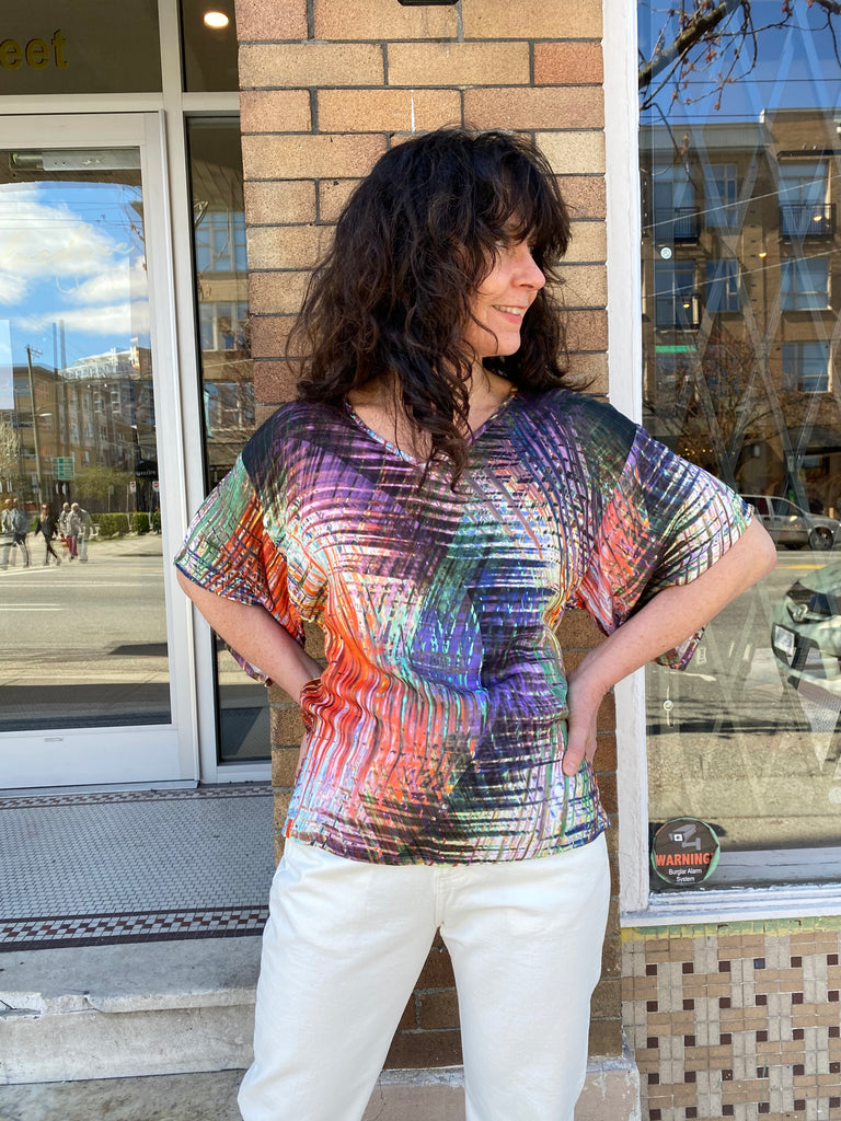 Maevy-Mimosa Printed Blouse-Shirts & Blouses-Much and Little Boutique-Vancouver-Canada
