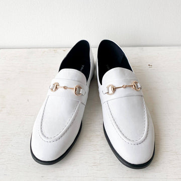 Yuko Imanishi-Sachi Saddle Loafers-Footwear-White-36-Much and Little Boutique-Vancouver-Canada