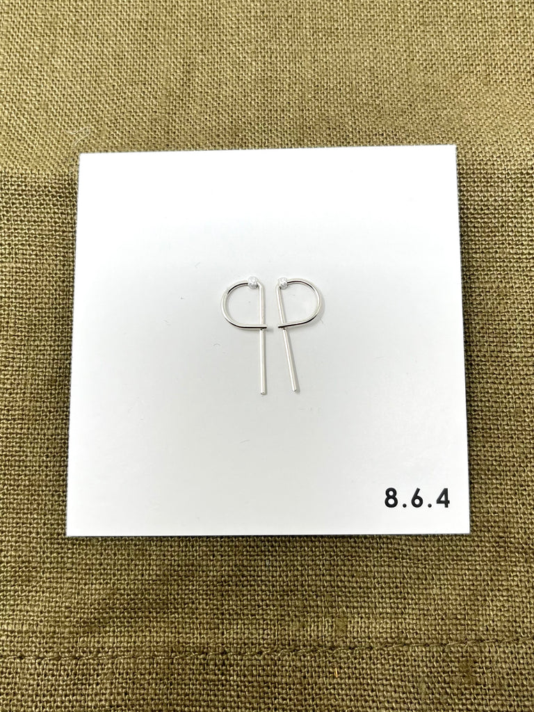 8.6.4 Design-Threader Earrings S-26 in Sterling Silver-Jewelry-Much and Little Boutique-Vancouver-Canada