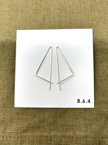 8.6.4 Design-Threader Earrings M-14 in Sterling Silver-Jewelry-Much and Little Boutique-Vancouver-Canada