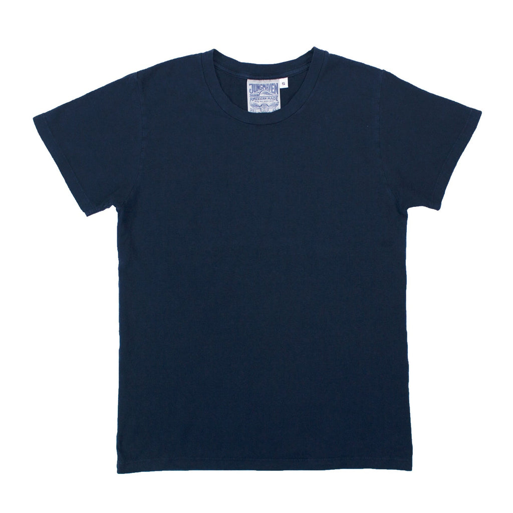 Jungmaven-Lorel Tee-Casual Tops-Navy-MEDIUM-Much and Little Boutique-Vancouver-Canada