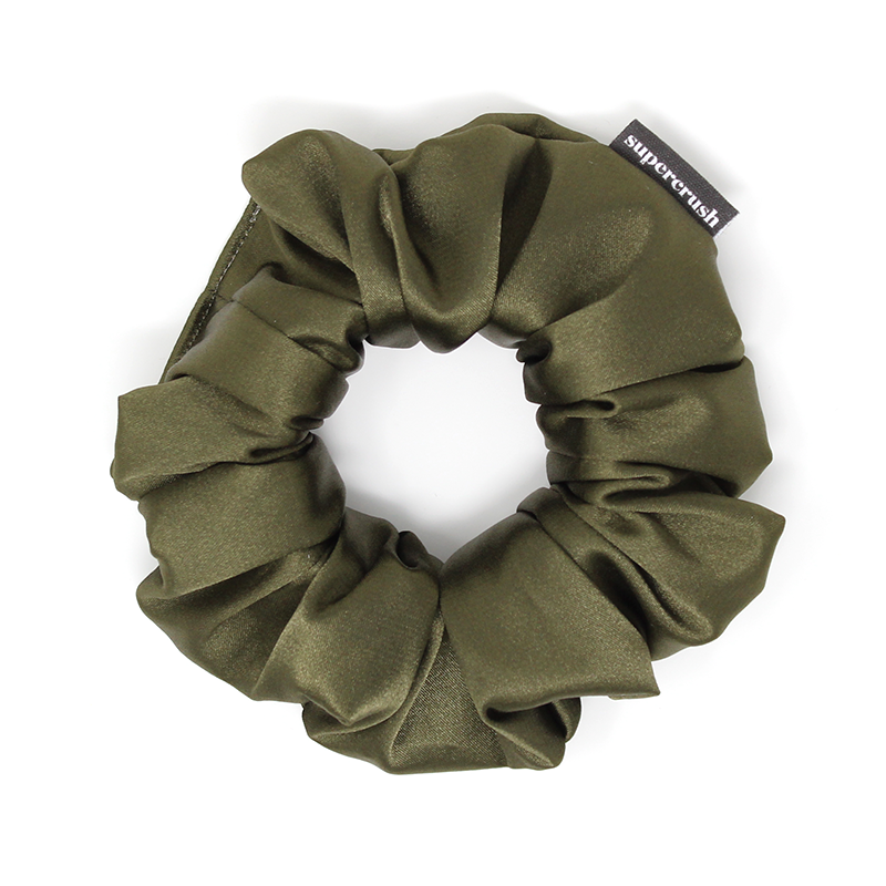 Supercrush-Regular Scrunchie-Hair Accessories-Juniper Satin-O/S-Much and Little Boutique-Vancouver-Canada