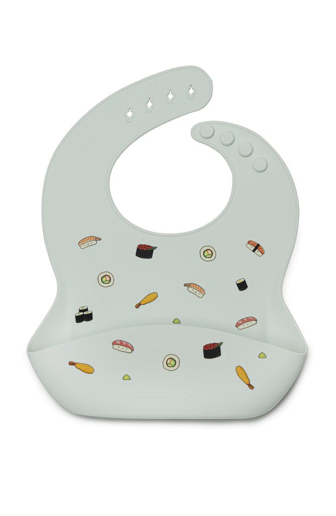 Loulou Lollipop-Silicone Bib-Mealtime-Sushi-Much and Little Boutique-Vancouver-Canada