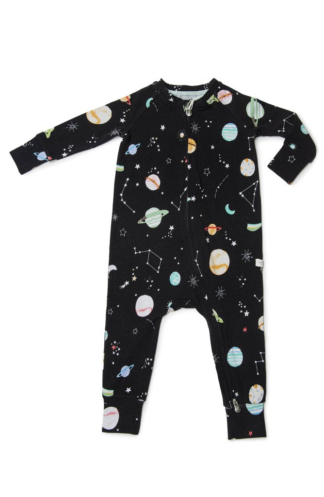 Loulou Lollipop-Long Sleeve Sleeper-Clothing-Planets-0-3 Months-Much and Little Boutique-Vancouver-Canada