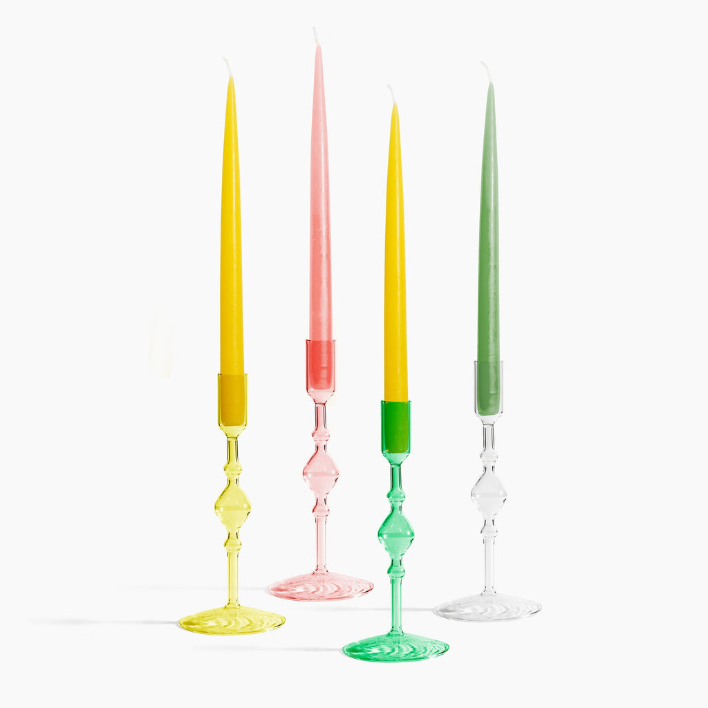 Poketo-Glass Candle Stick - Tall-Art & Decor-Much and Little Boutique-Vancouver-Canada