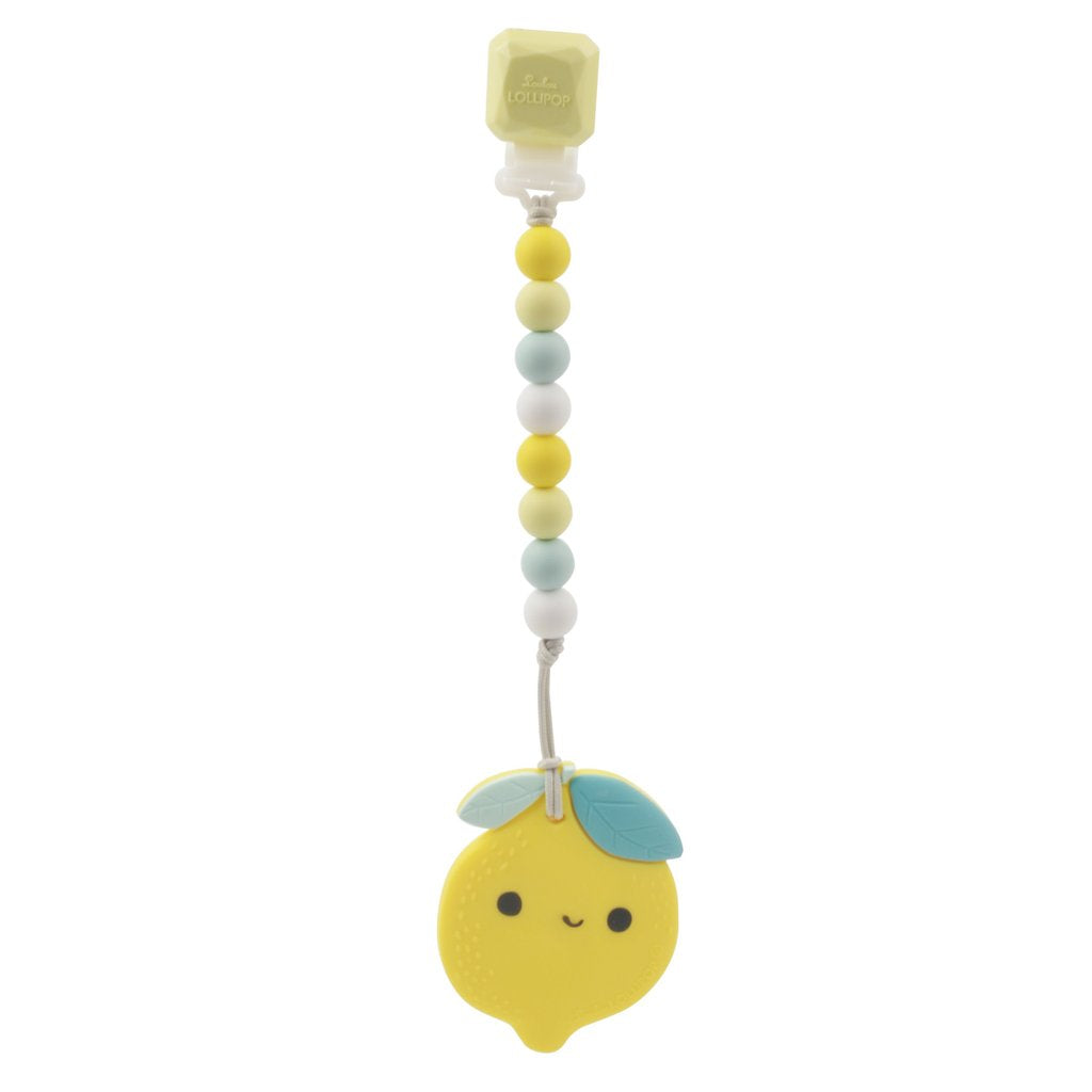 Loulou Lollipop-Silicone Teether-Everyday Essentials-Lemon-O/S-Much and Little Boutique-Vancouver-Canada