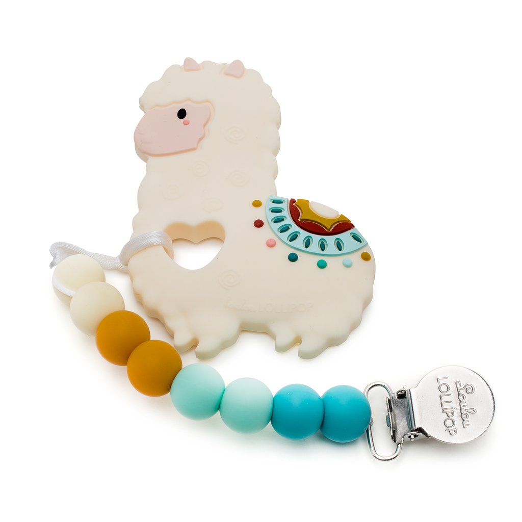 Loulou Lollipop-Silicone Teether-Everyday Essentials-Llama-O/S-Much and Little Boutique-Vancouver-Canada