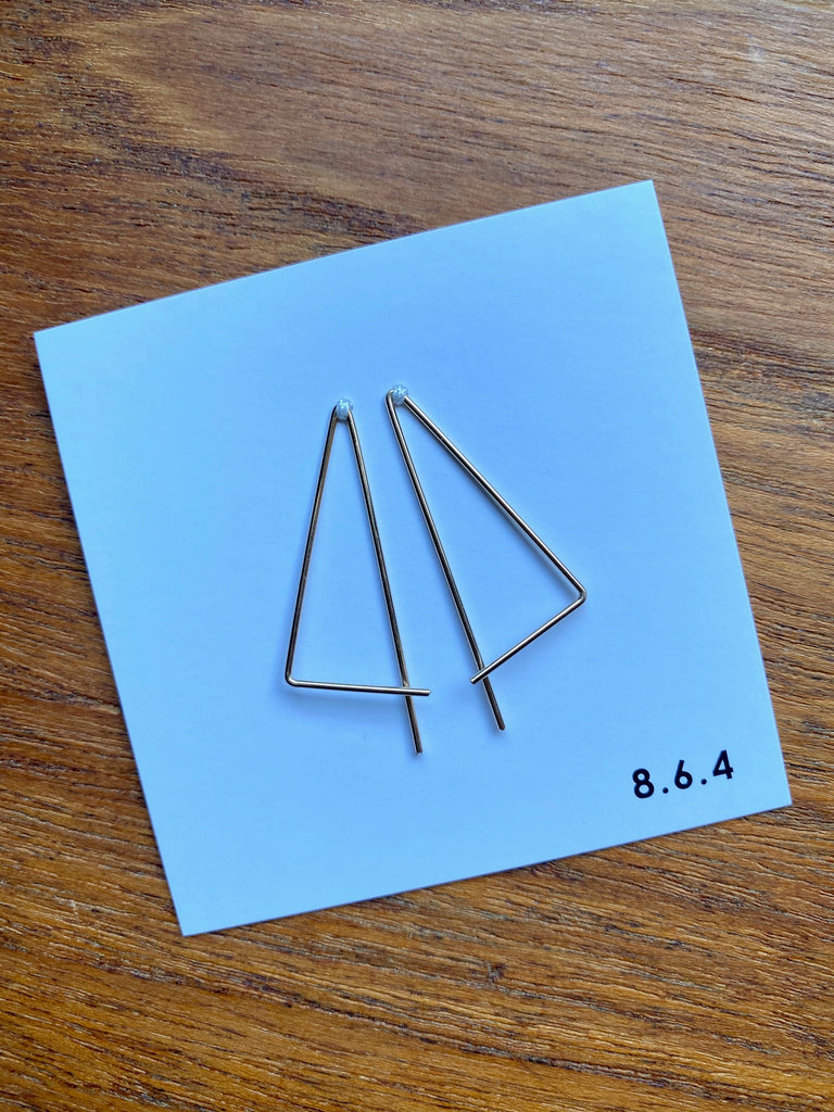 8.6.4 Design-Threader Earrings M-14 in Gold-Jewelry-Much and Little Boutique-Vancouver-Canada