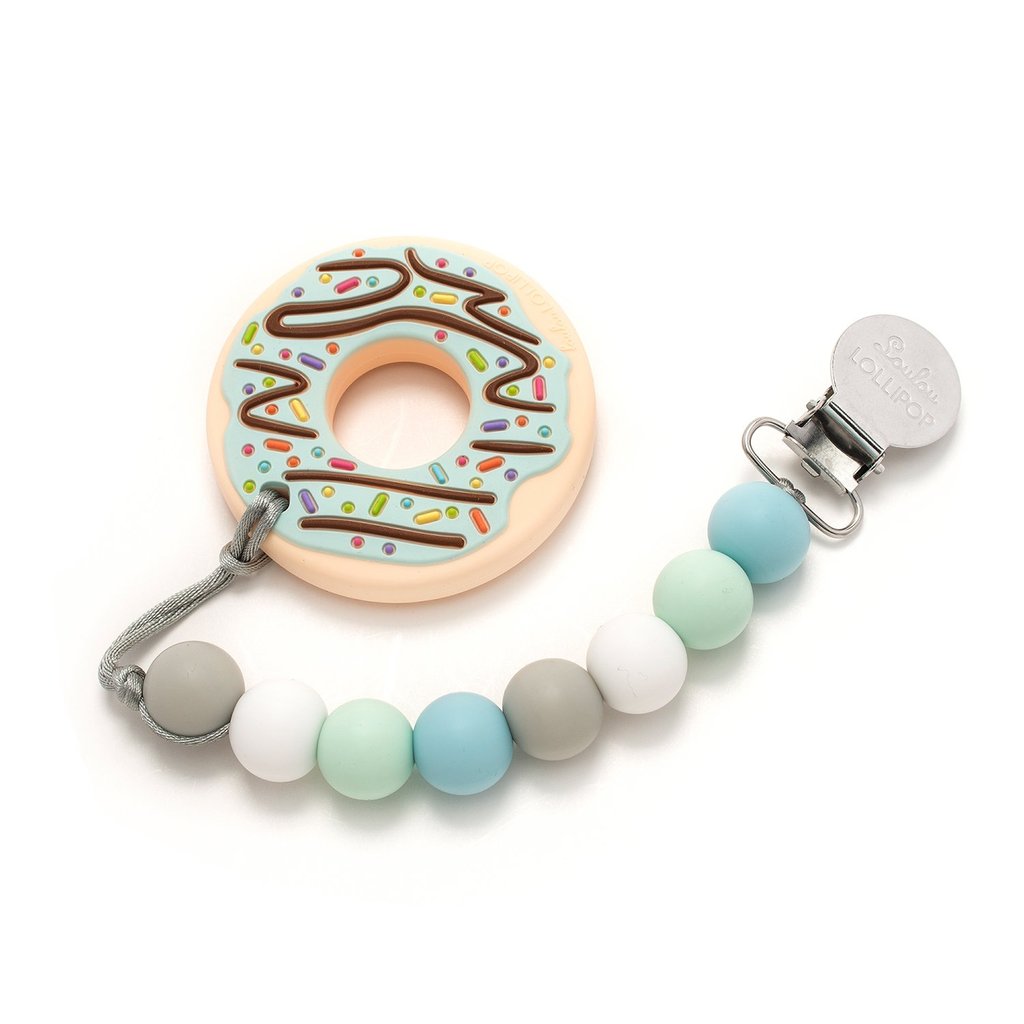Loulou Lollipop-Silicone Teether-Everyday Essentials-Mini Donut-O/S-Much and Little Boutique-Vancouver-Canada