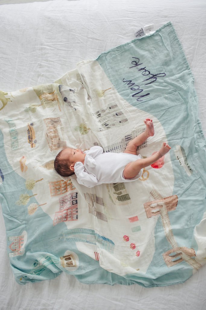 Loulou Lollipop-Muslin Swaddle-Blankets & Swaddles-New York-O/S-Much and Little Boutique-Vancouver-Canada