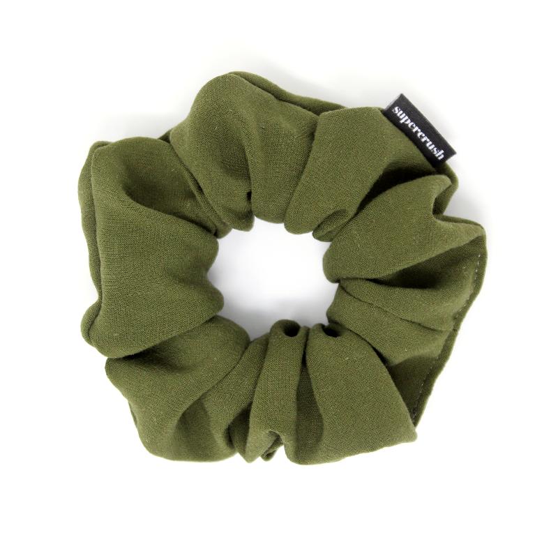 Supercrush-Regular Scrunchie-Hair Accessories-Moss-O/S-Much and Little Boutique-Vancouver-Canada