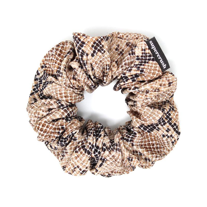 Supercrush-Regular Scrunchie-Hair Accessories-Snakeskin-O/S-Much and Little Boutique-Vancouver-Canada