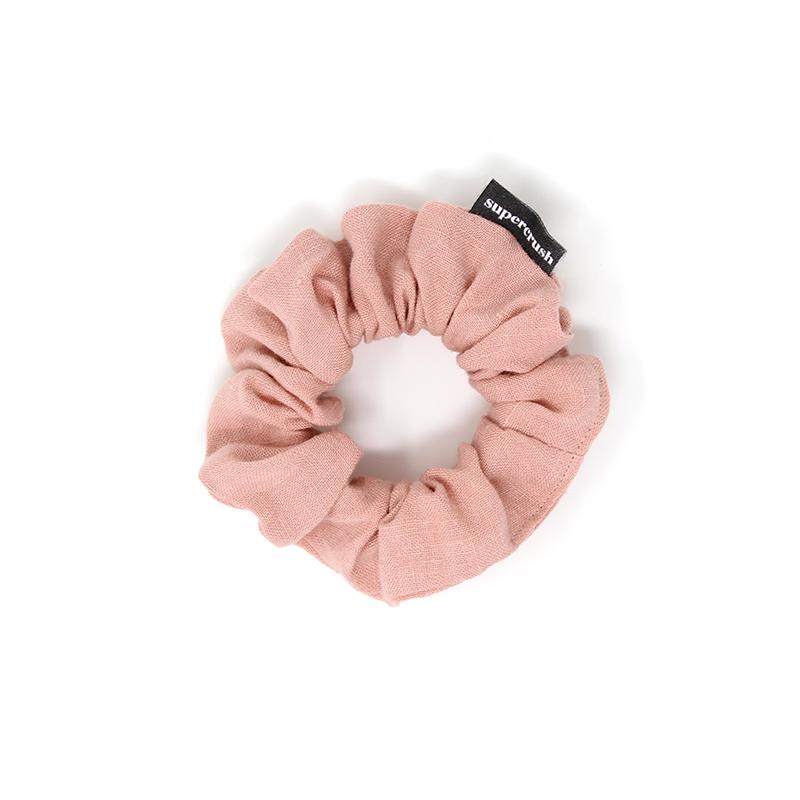 Supercrush-Skinny Scrunchie-Hair Accessories-Rosedust Linen-O/S-Much and Little Boutique-Vancouver-Canada