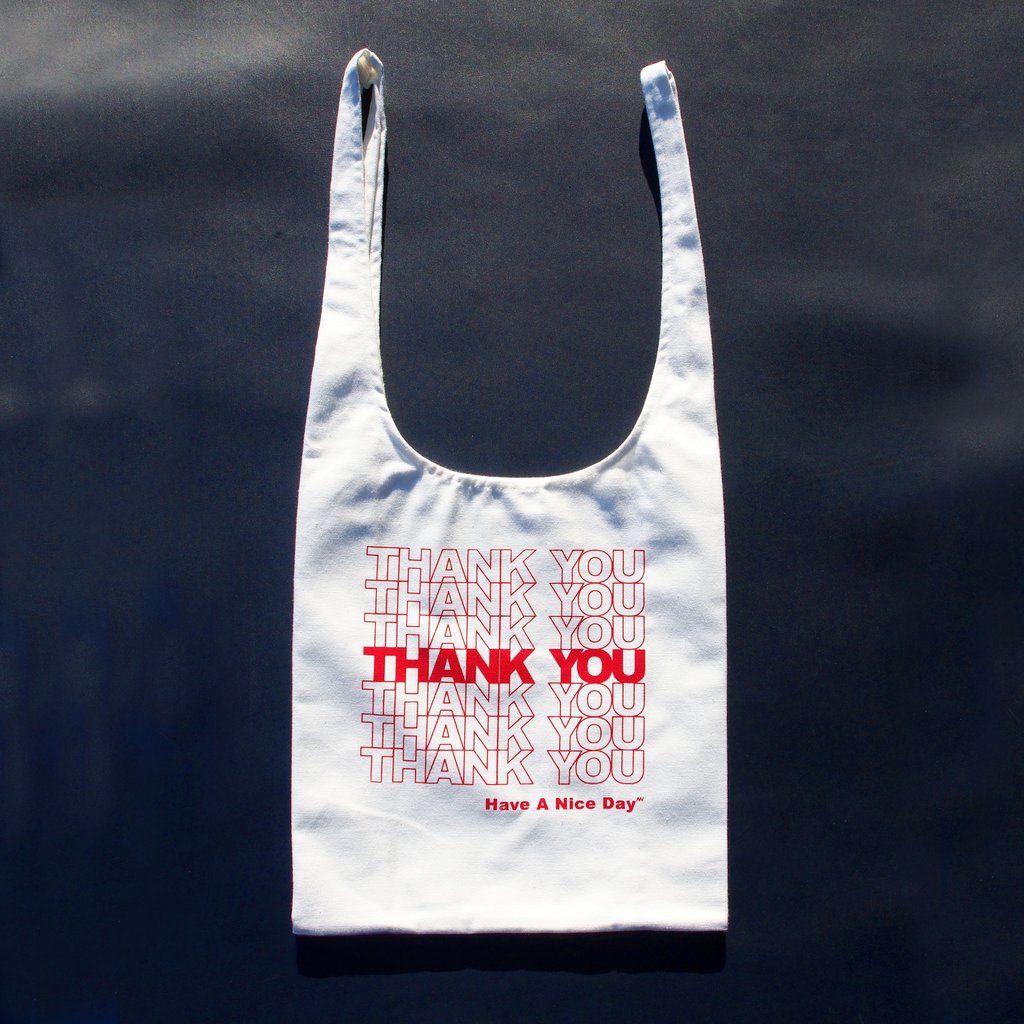 AW by Andrea Wong-Gratitude Grocery Bag-Bags & Wallets-Thank You White-O/S-Much and Little Boutique-Vancouver-Canada