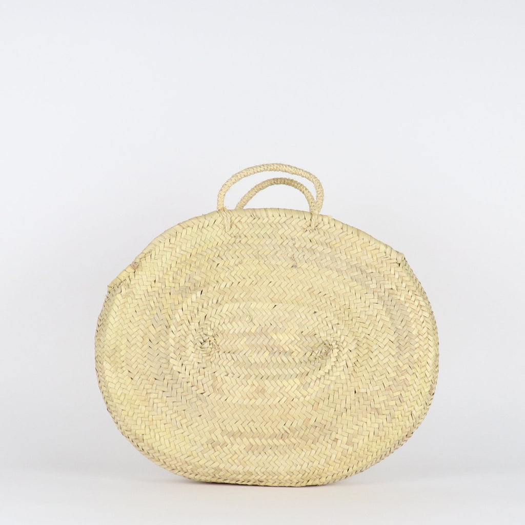 Socco Designs-Mykonos Oval Straw Bag-Bags & Wallets-Much and Little Boutique-Vancouver-Canada