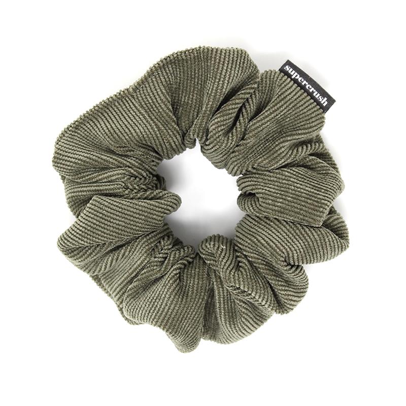 Supercrush-Regular Scrunchie-Hair Accessories-Sage Corduroy-O/S-Much and Little Boutique-Vancouver-Canada
