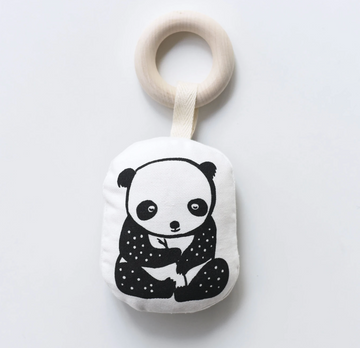 Wee Gallery-Organic Cotton Teether-Everyday Essentials-Panda-O/S-Much and Little Boutique-Vancouver-Canada