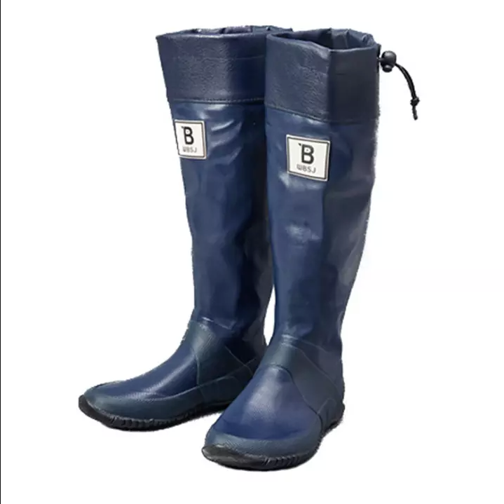 Branches & Knots-Foldable Rubber Boots-Footwear-Navy-S-Much and Little Boutique-Vancouver-Canada