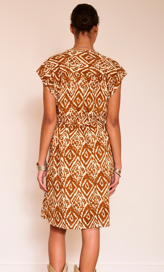 MKT-Rumba Printed Dress With Belt-Dresses-Much and Little Boutique-Vancouver-Canada