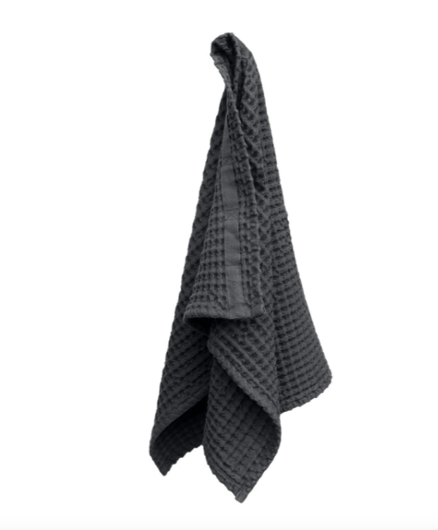 The Organic Company-Big Waffle Hand Towel-Bath-Dark Grey-50 x 70 cm-Much and Little Boutique-Vancouver-Canada